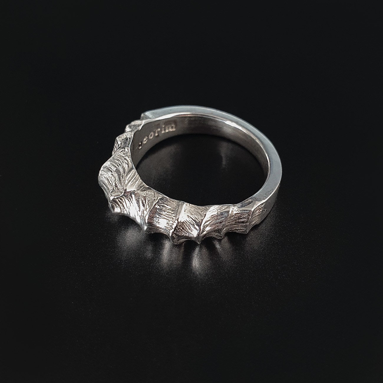 [Cubism] Waves Mountain Ring